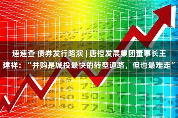 速速查 债券发行路演 | 唐控发展集团董事长王建祥：“并购是城投最快的转型道路，但也最难走”